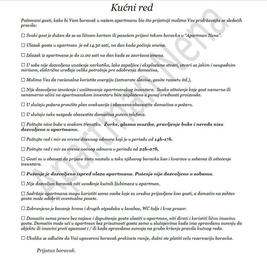 Apartman Nena Pirot Kültér fotó